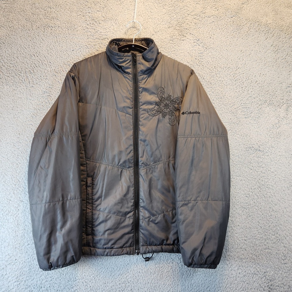 Columbia Jacket Women Large Interchange Full Zip Embroidered Outdoor Winter Coat